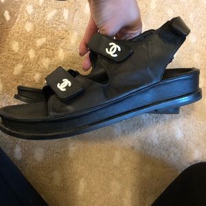 Chanel Dad sandals sz 39